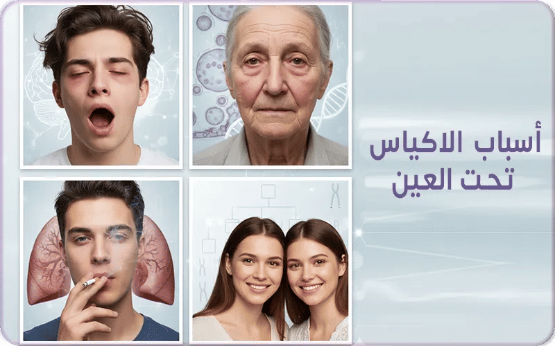 أسباب الاكياس تحت العين