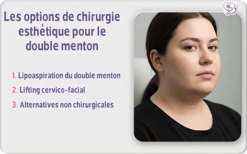Les options de chirurgie esthétique pour le double menton
