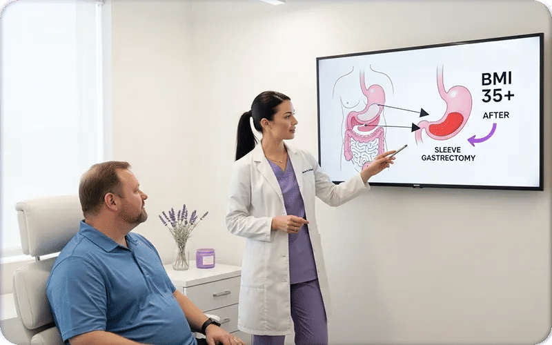 Qu’est-ce que la prise en charge de la sleeve pour un IMC de 35 ?