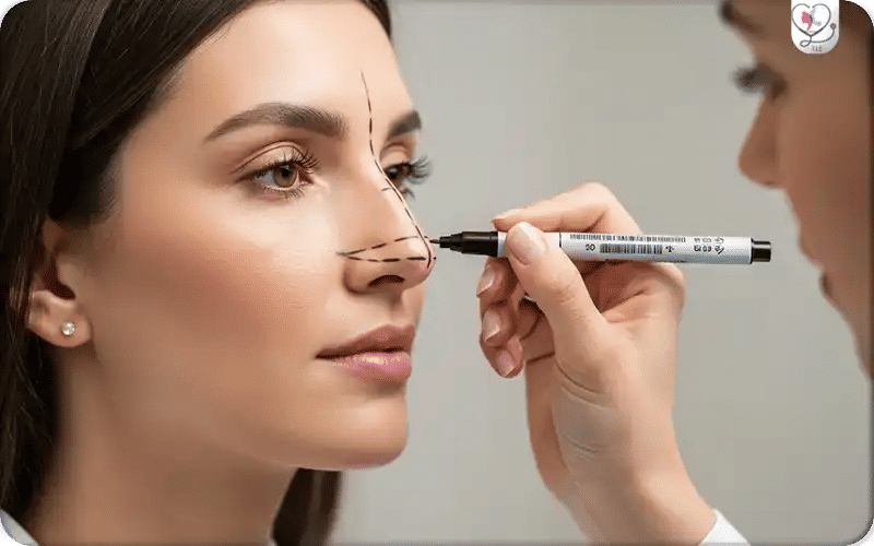 عملية تصغير أرنبة الأنف بنج موضعي