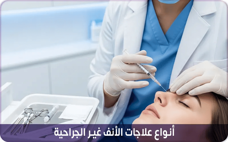 أنواع علاجات الأنف غير الجراحية
