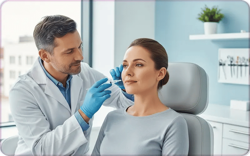 comblement rides avant / après