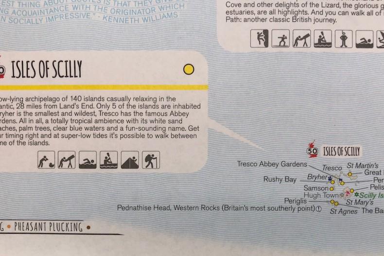 Great British Adventure Map Isles of Scilly