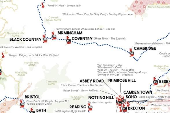 Music Map by Marvellous Maps