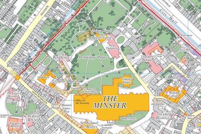 Historic Map York Minster