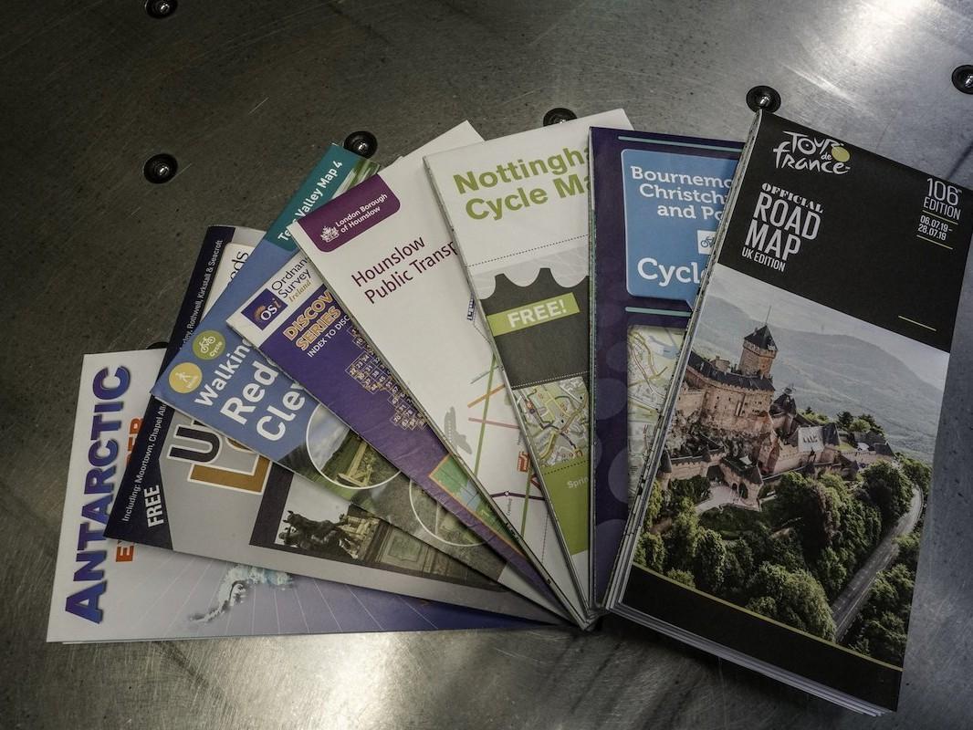Map printing - selection of maps from Dennis Maps UK