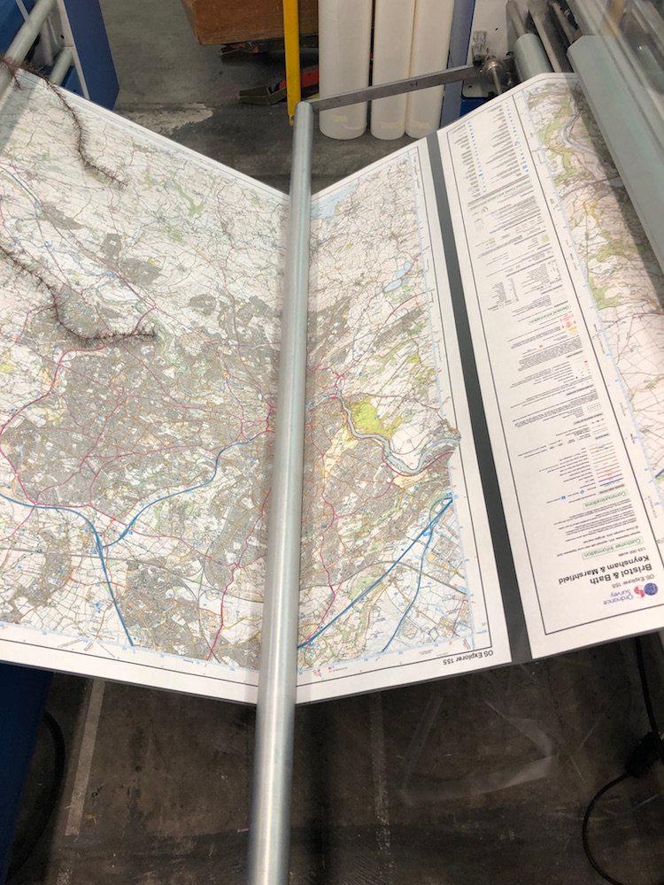 Encapsulated maps equipment - film covered maps