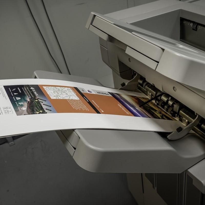 Small Format Digital Printer producing custom made map