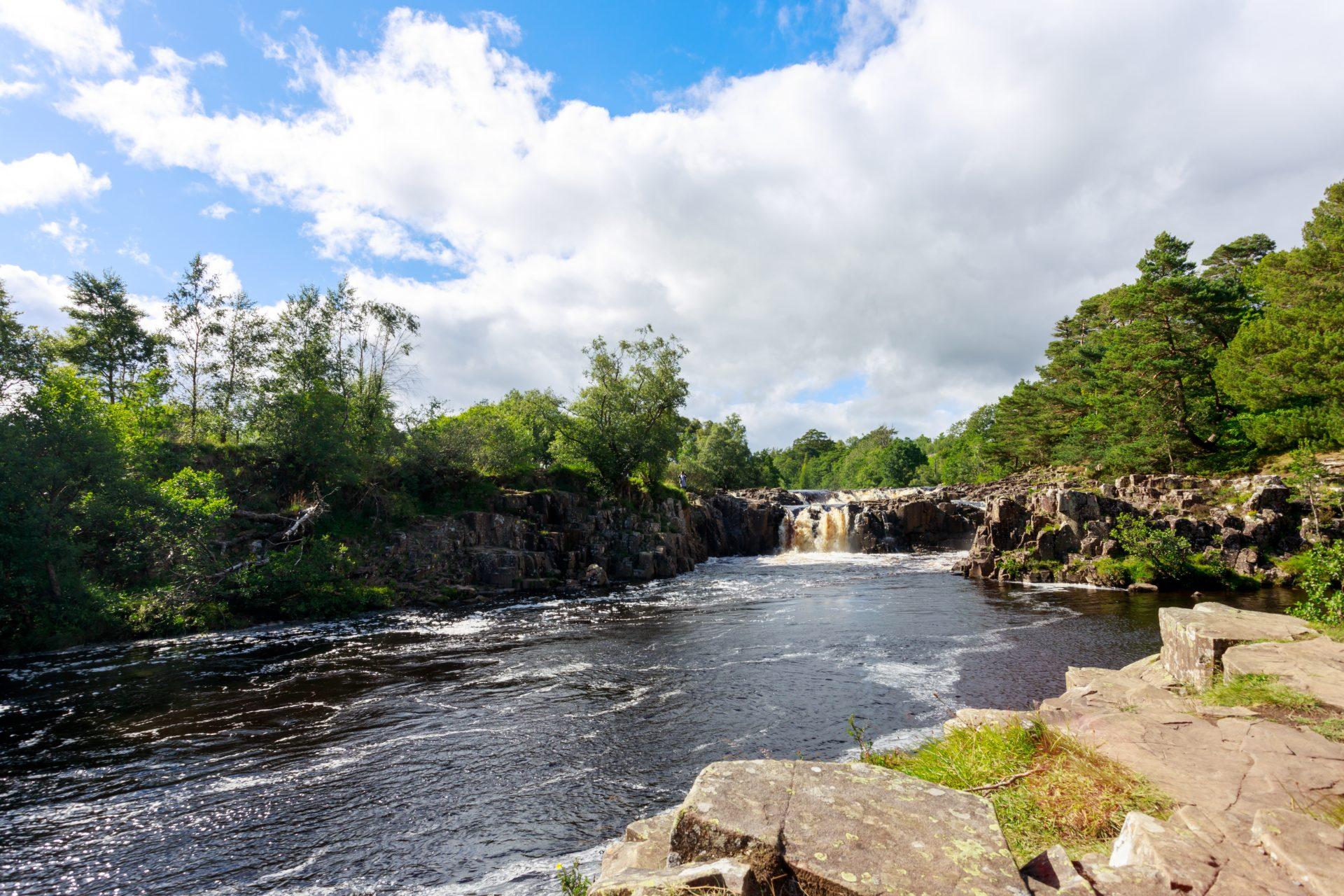 Low Force Waterfall on the Pennine Way, Bowlees Tees Valley, County Durham