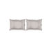 stripe tease pure cotton 160 tc king size double bedsheet set (peach & grey)