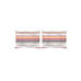 stripe tease pure cotton 160 tc king size double bedsheet set (orange )