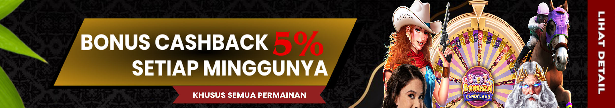 BONUS CASHBACK 5%