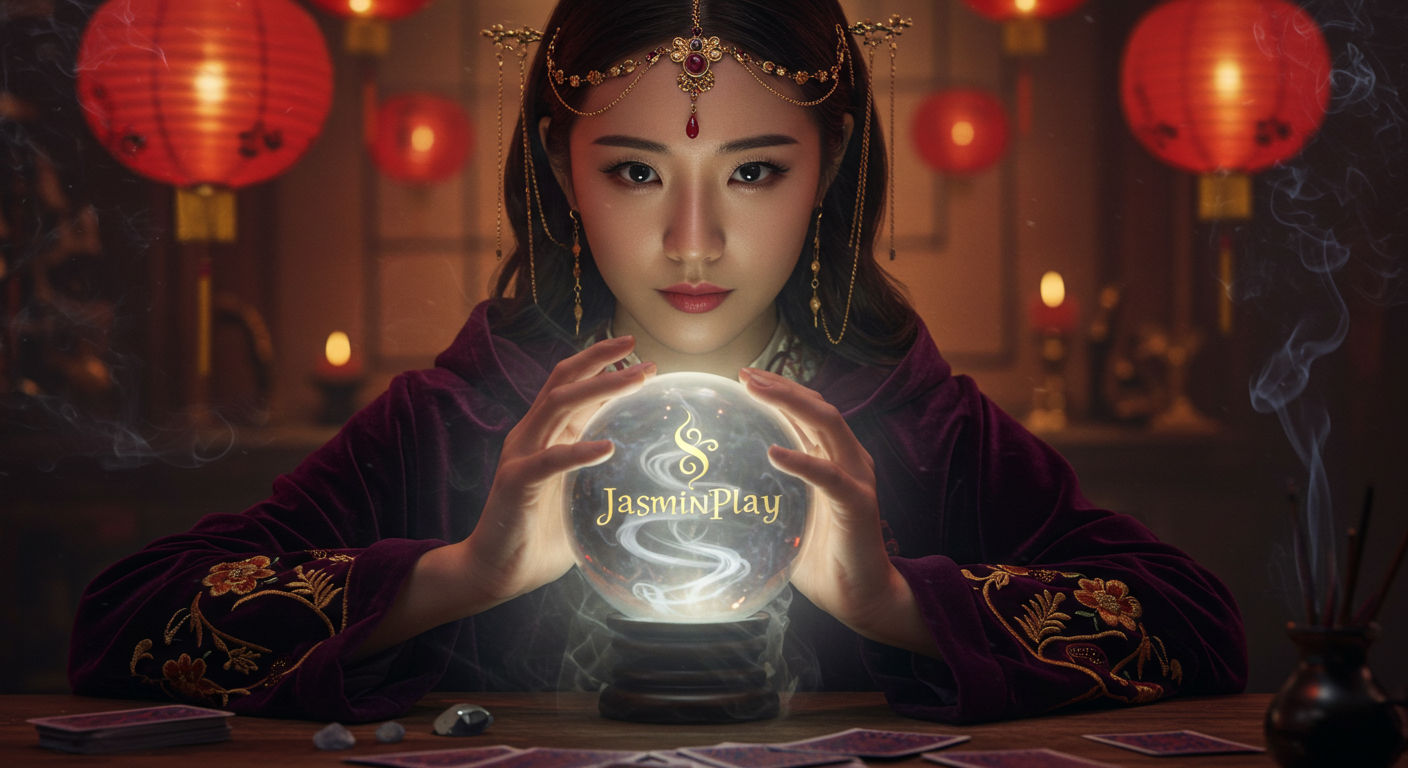 Pemain tersenyum dengan latar belakang antarmuka game slot online Jasminplay yang menampilkan jackpot besar. Ilustrasi cara meningkatkan peluang menang di Jasminplay dengan strategi yang tepat.