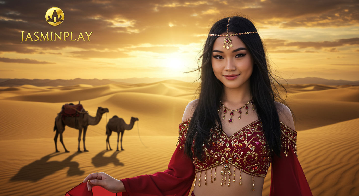 Gambar spanduk promo Jasminplay, menampilkan logo situs slot online terpercaya 2025 di Indonesia dengan penawaran slot gacor dan bonus menggiurkan. Latar belakang cerah dan atraktif dengan simbol-simbol mesin slot, menarik untuk para penggemar judi online.