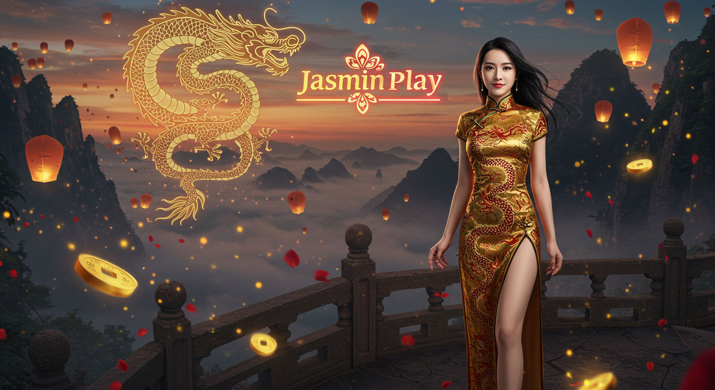 Ilustrasi Antarmuka Jasminplay dengan logo brand yang menonjol, menampilkan berbagai ikon game slot online dan fitur-fitur unggulan, siap memberikan pengalaman betting terbaik dan peluang menang tinggi di tahun 2025.
