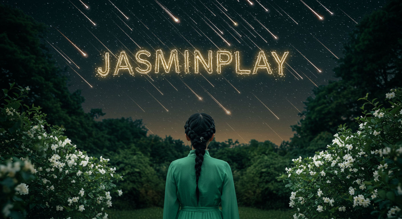 Ilustrasi pemain tersenyum senang dengan latar belakang simbol jackpot di Jasminplay, menunjukkan tips praktis untuk menang slot online dan meraih jackpot besar.