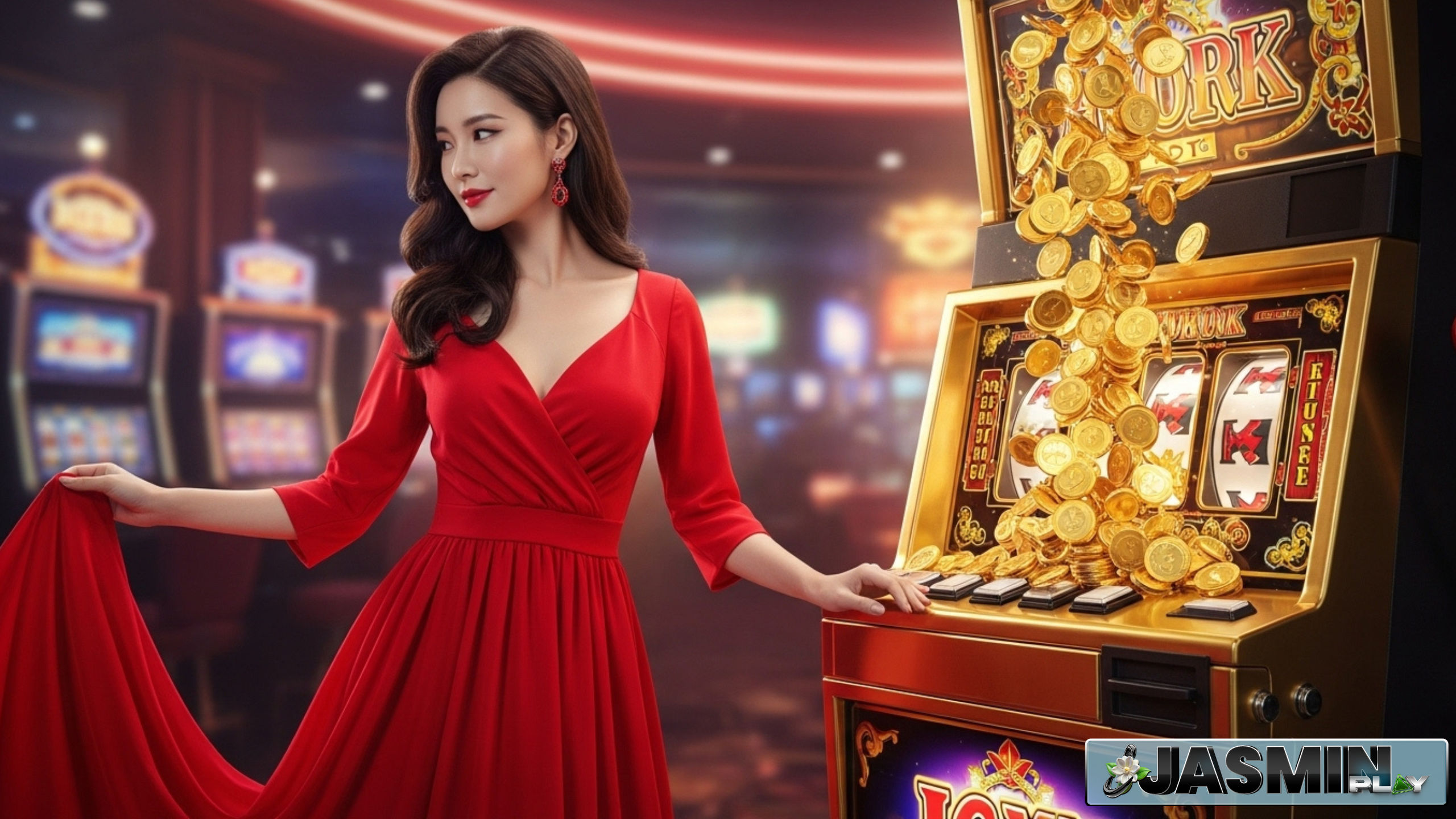 Pemain menikmati permainan live casino di Jasminplay dengan dealer sungguhan, menunjukkan suasana betting online yang realistis dan interaktif di situs slot terpercaya 2025.