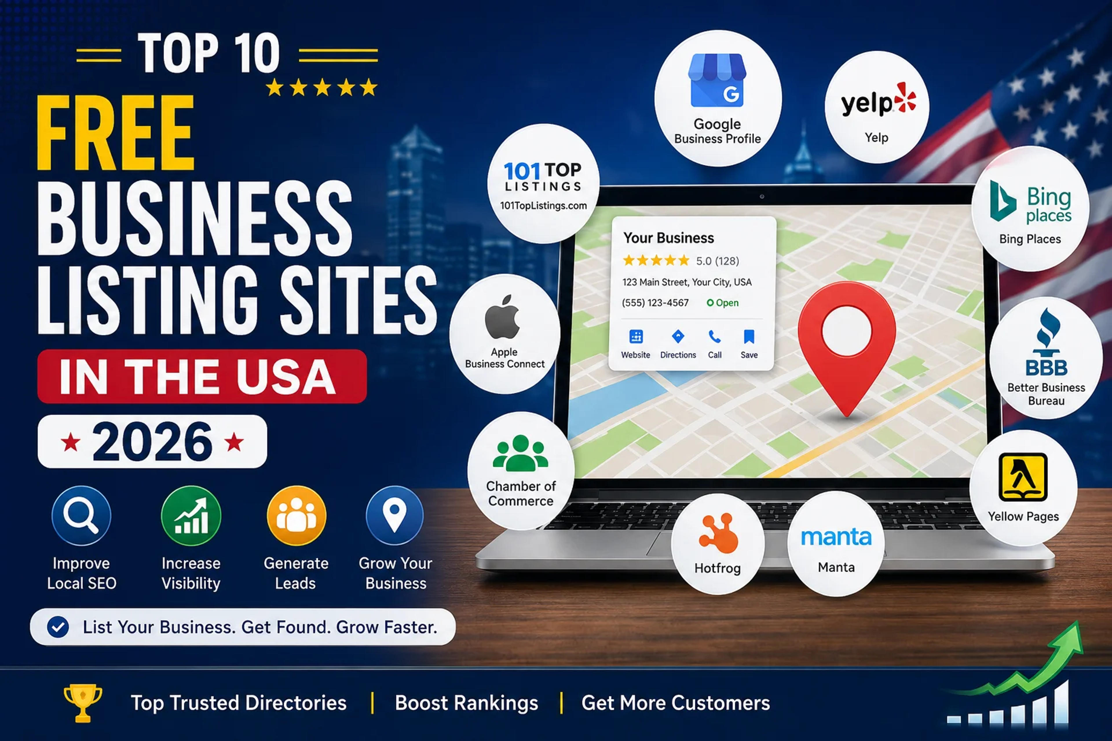Top 10 Free Business Listing Sites in the USA (2026)