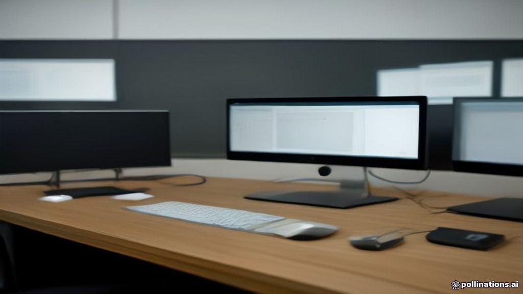 A clean dual-monitor workstation setup optimized for HumbleSkill website surfing services.