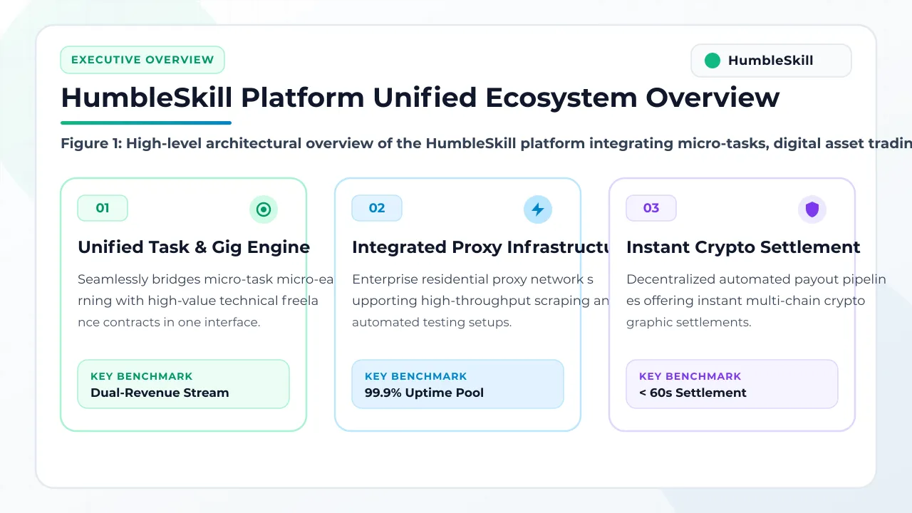 HumbleSkill Platform Guide: Tasks, Gigs, Proxies & Crypto