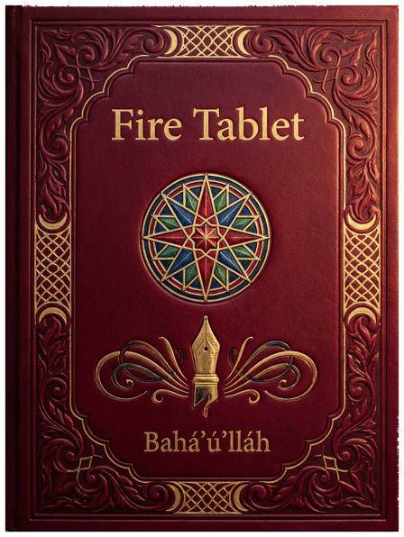 Fire Tablet by Bahá'u'lláh — translated by Shoghi Effendi, book cover
