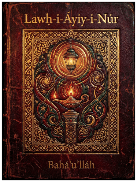 Lawḥ-i-Áyiy-i-Núr (Tablet of the Verse of Light) by Bahá’u’lláh — book cover