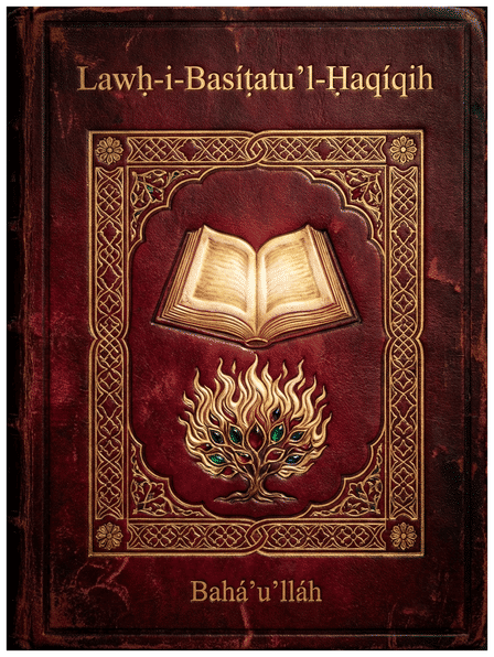 Lawḥ-i-Basíṭatu’l-Ḥaqíqih (Tablet of the Uncompounded Reality) by Bahá’u’lláh — book cover