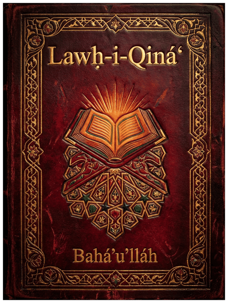 Lawḥ-i-Qiná’ (Tablet of the Veil) by Bahá’u’lláh — book cover