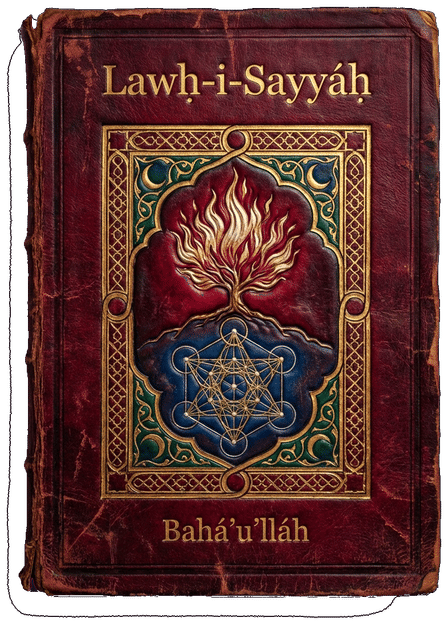 Lawḥ-i-Sayyáḥ (Tablet of the Traveler) by Bahá’u’lláh — book cover