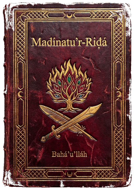 Madínatu’r-Riḍá (City of Contentment) by Bahá’u’lláh — book cover