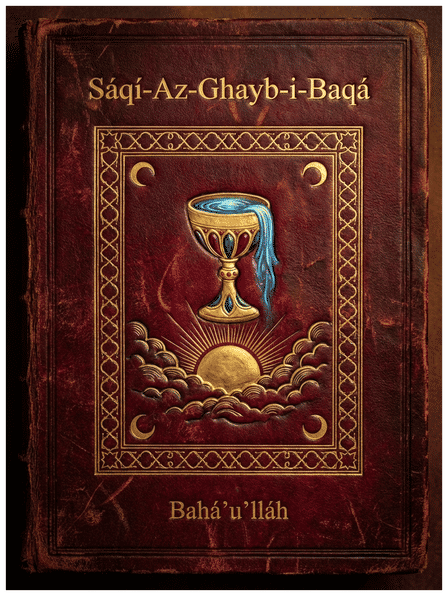 Sáqí-Az-Ghayb-i-Baqá (Cupbearer from the Unseen Eternity) by Bahá’u’lláh — book cover