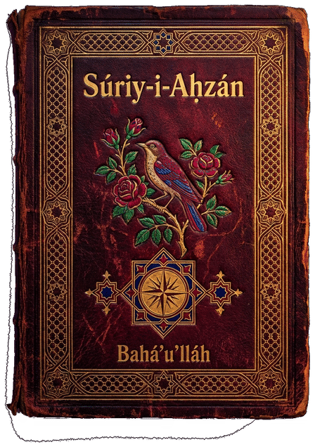 Súriy-i-Aḥzán (Sura of Sorrows) by Bahá’u’lláh — book cover