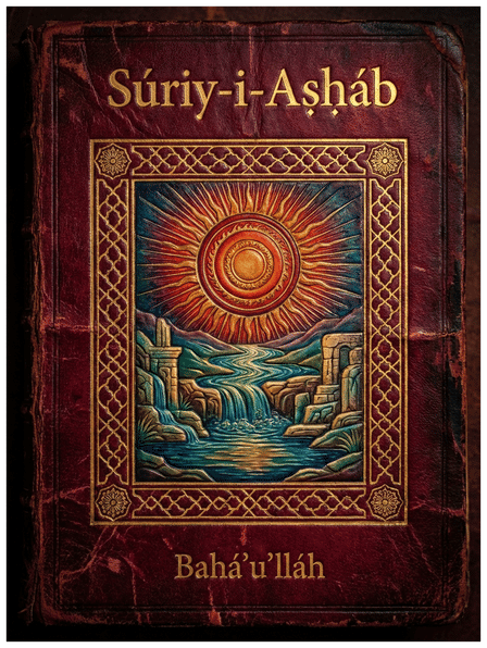 Súriy-i-Aṣḥáb (Sura of the Companions) by Bahá’u’lláh — book cover