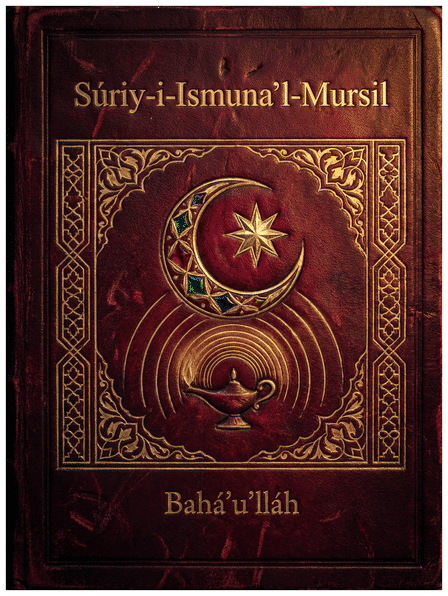 Súriy-i-Ismuna’l-Mursil (Sura of the Name of the Sender) by Bahá’u’lláh — book cover