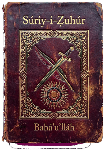 Súriy-i-Ẓuhúr (Sura of the Manifestation) by Bahá’u’lláh — book cover