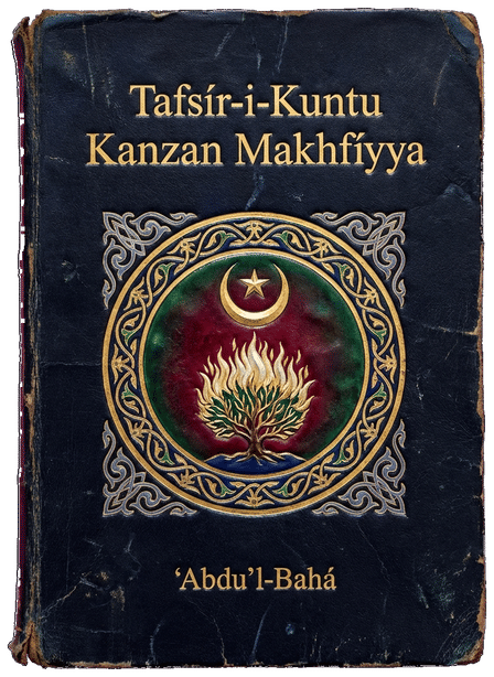 Tafsír-i-Kuntu Kanzan Makhfíyya (Commentary on the Hidden Treasure) by ʻAbdu’l-Bahá — book cover