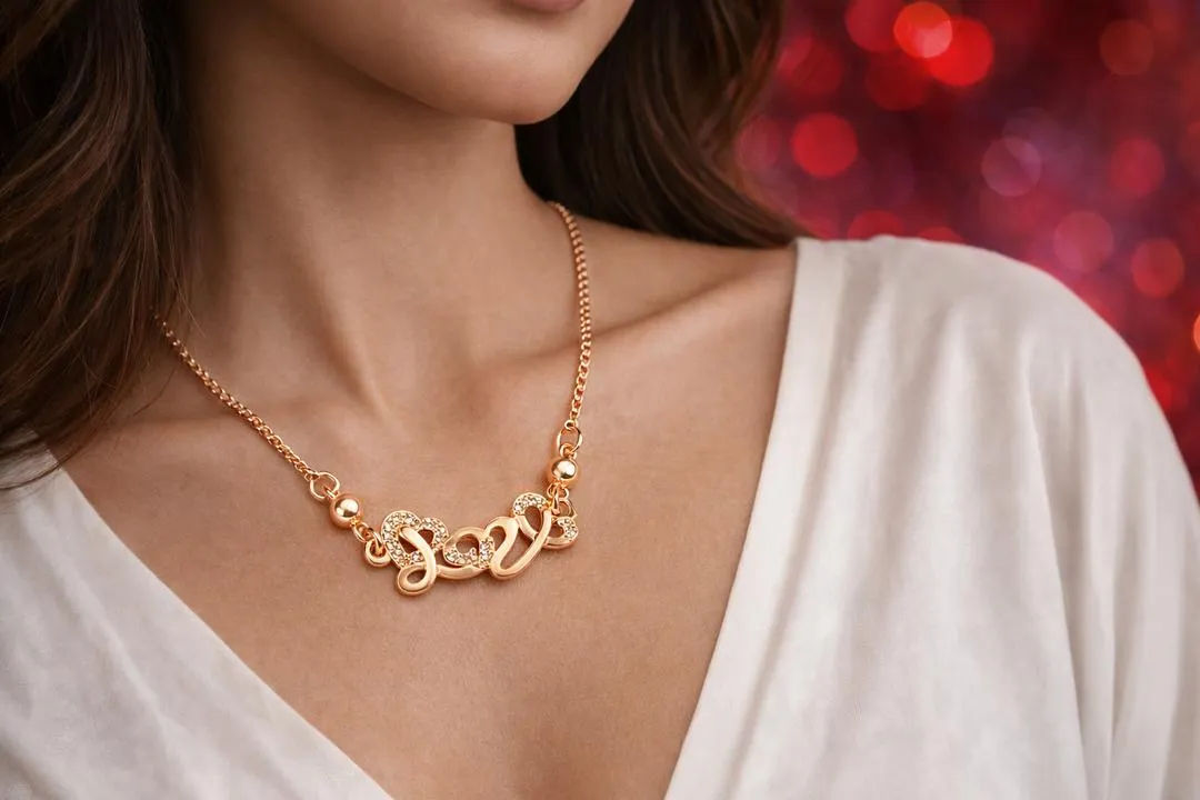 Love Heart Design Necklace 2