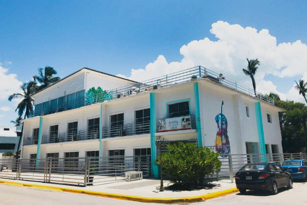 Exterior facade of Art Villa Dominicana hotel in Bavaro Punta Cana