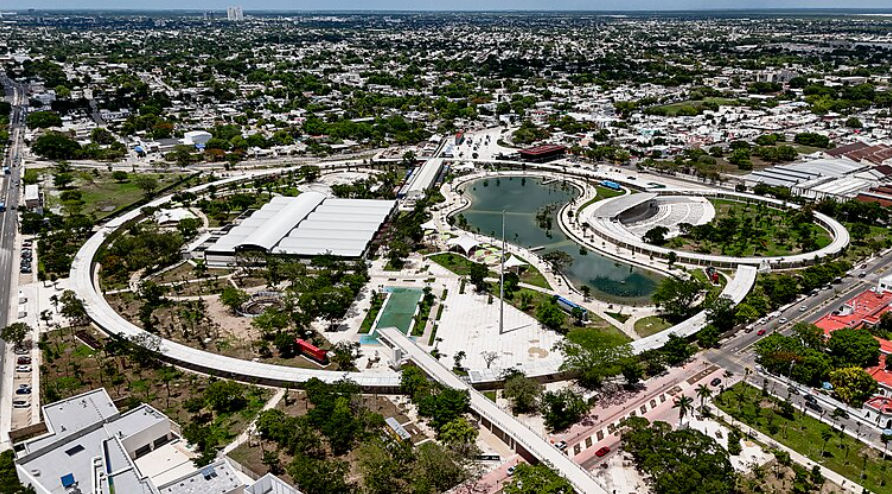 Un mapa de la colonia Chuminópolis, destacando su ubicación en Mérida.