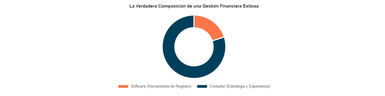 Gráfico que representa la carga fiscal promedio para una pyme de servicios.