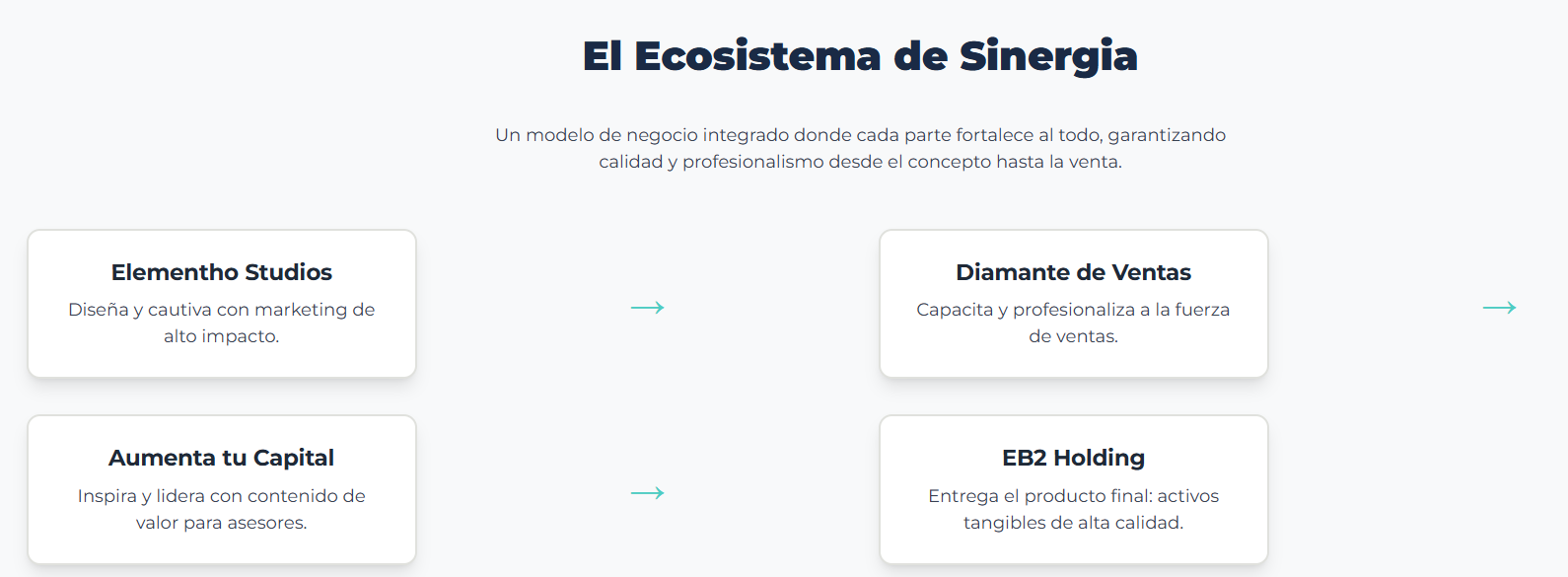 Persona utilizando una tablet para navegar en Elementho.com.