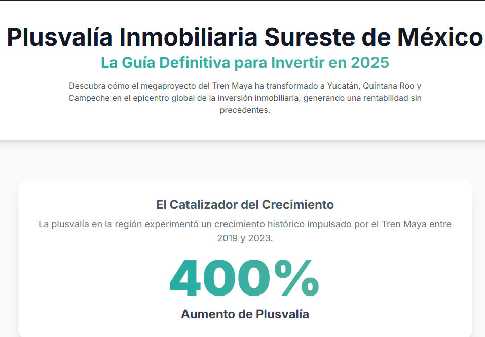 Infografía que resume los factores que impulsan el crecimiento de la inversión en el sureste.