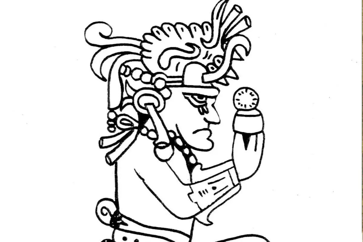 Representación artística del dios maya Itzamná