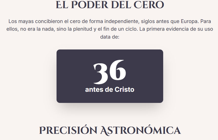 Ejemplos de números mayas y su valor posicional.