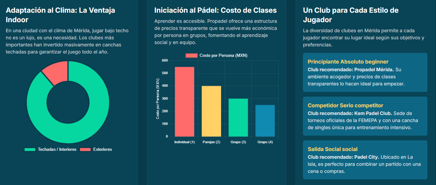 Gráfico circular sobre el perfil demográfico de los jugadores de pádel.