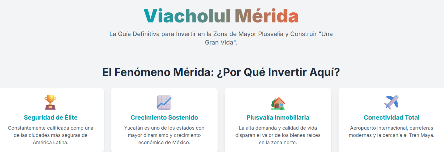 Gráfico que muestra la plusvalía y el crecimiento de la inversión en Vía Cholul.
