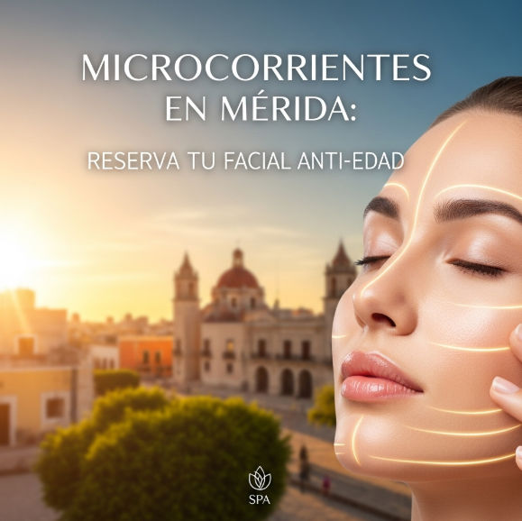 Mujer sonriente después de un tratamiento facial antiedad, mostrando una piel visiblemente rejuvenecida y firme.