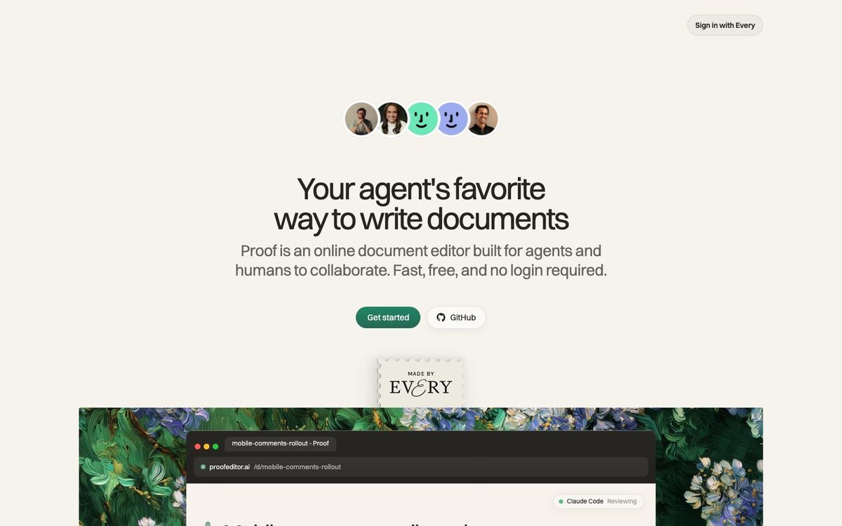 Proof — The agent-first document editor