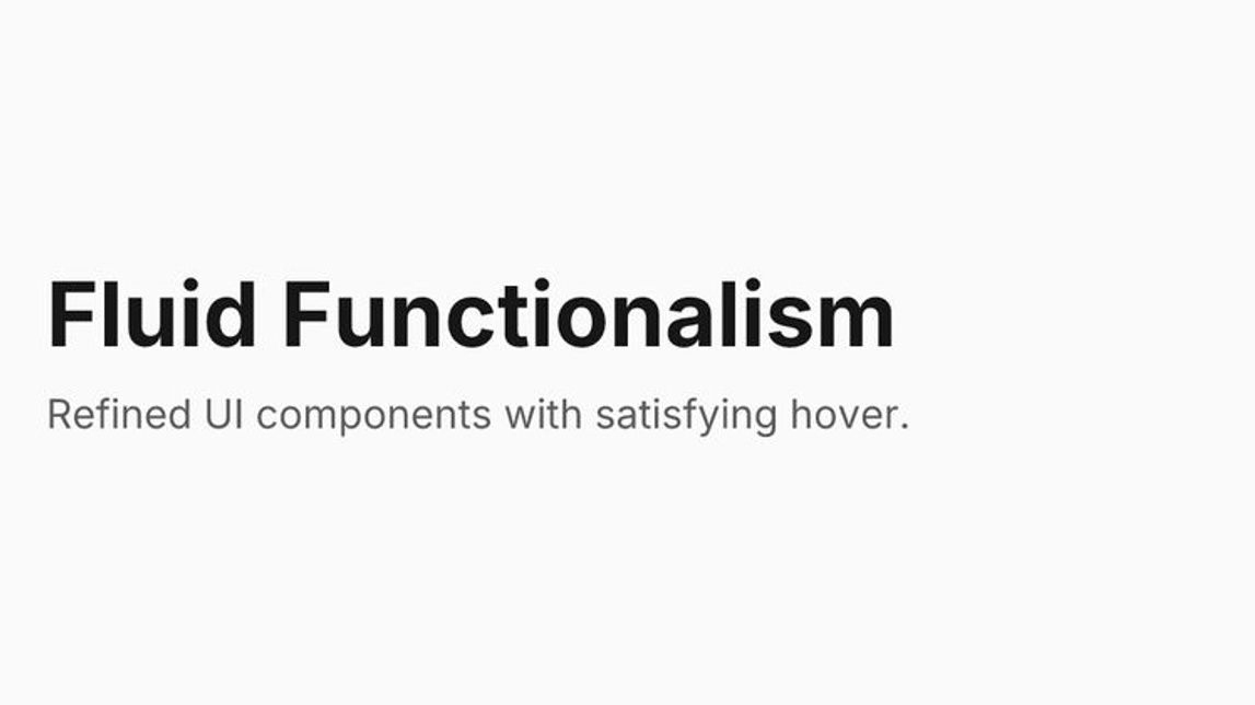 Fluid Functionalism
