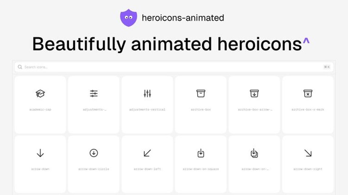heroicons-animated